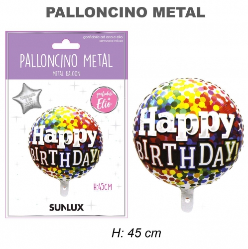 Palloncino happy birthday 45cm