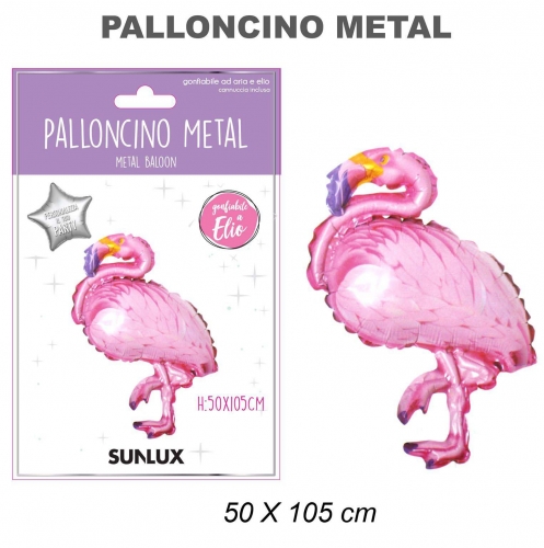 Palloncino famingo rosa c.50x105cm