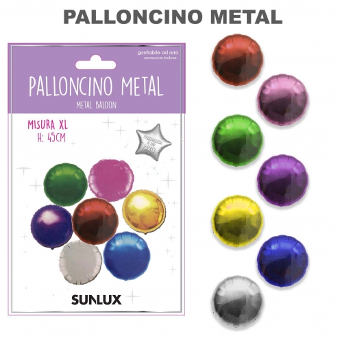 Palloncino metal colori ass. 45cm