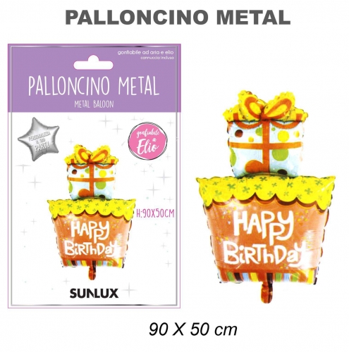 Palloncino regalo happy b. 90x50cm