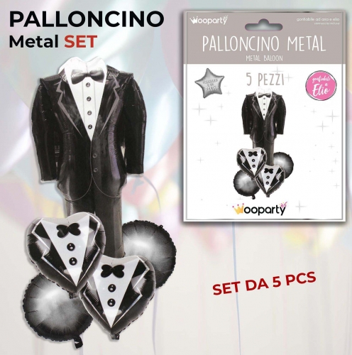 Set palloncini sposo 5 pezzi