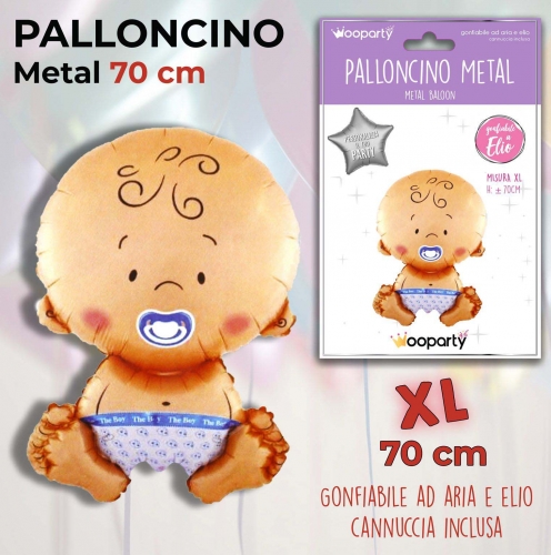 Palloncino mylar bambino celeste 70cm