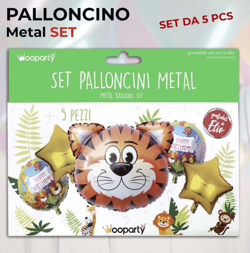 Set palloncini h.birthday 5 pezzi