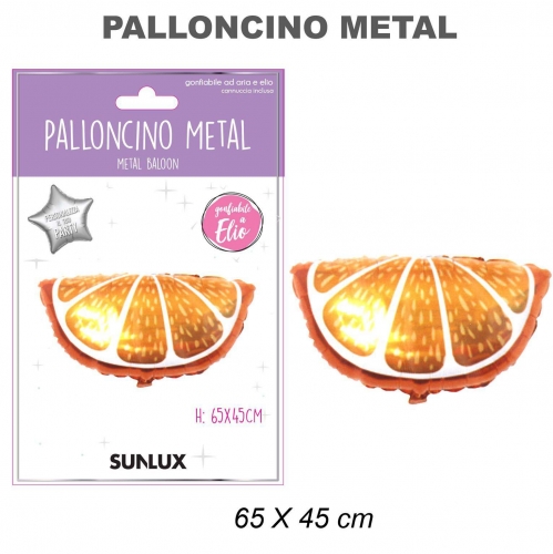 Palloncino spicchio arancia 65x45cm