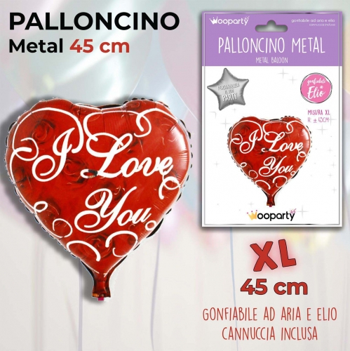 Palloncino mylar i love you 45cm