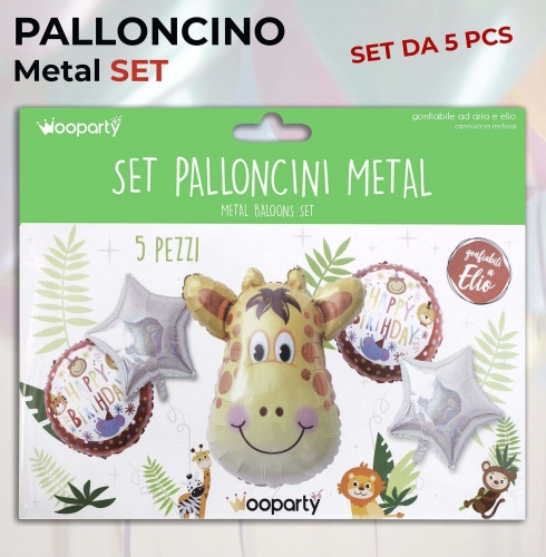 Set palloncini h.birthday 5 pezzi