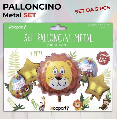 Set palloncini h.birthday 5 pezzi