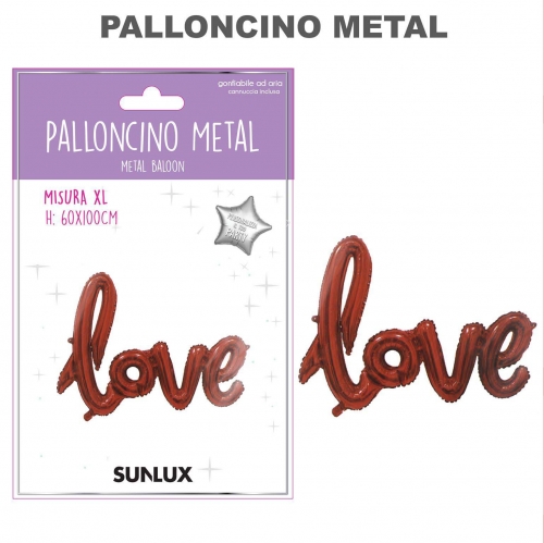 Palloncino mylar love 60x100cm