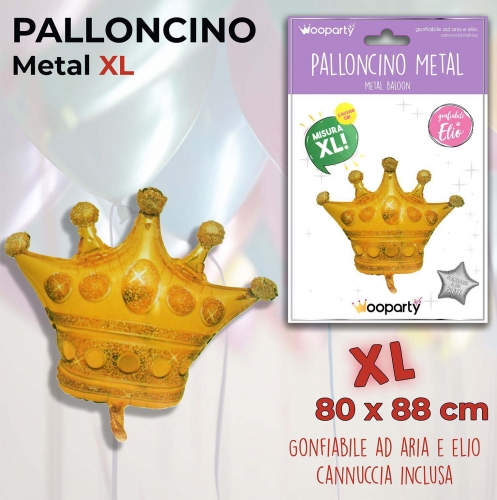 Palloncino mylar corona 80x88cm