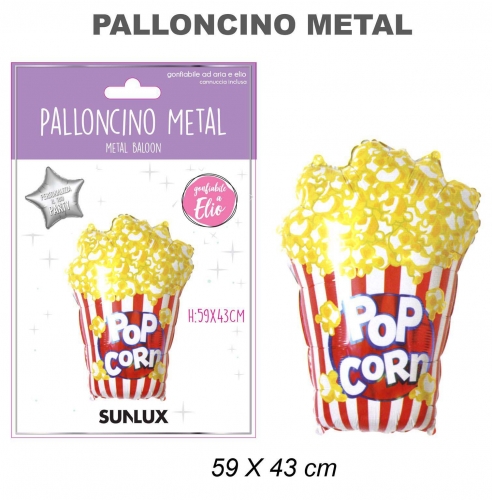 Palloncino pop corn 59x43cm
