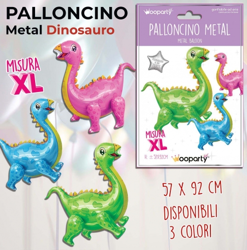 Palloncino mylar dinosauro 57x92cm