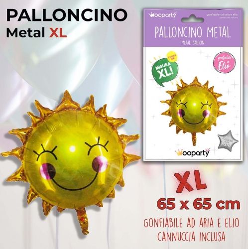 Palloncino mylar sole 65x65cm