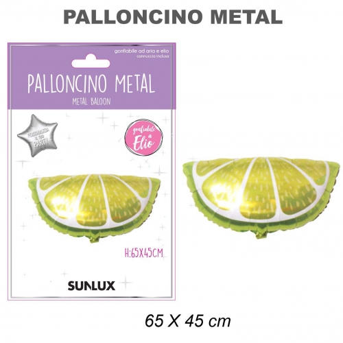 Palloncino spicchio limone 65x45cm