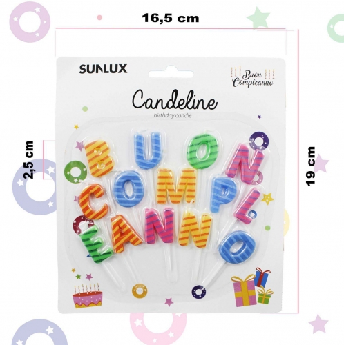 Candeline buon compleanno 2.5cm