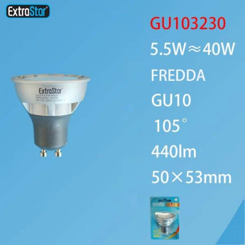 Lampadina LED GU10 12SMD 5.5W 440LM luce fredda