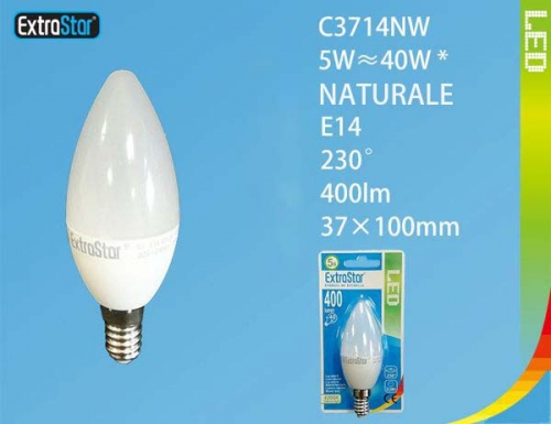 Lampadina LED E14 5W 400LM luce naturale