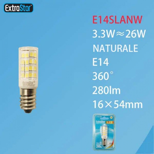 Lampadina LED E14 3.3W 280LM luce naturale