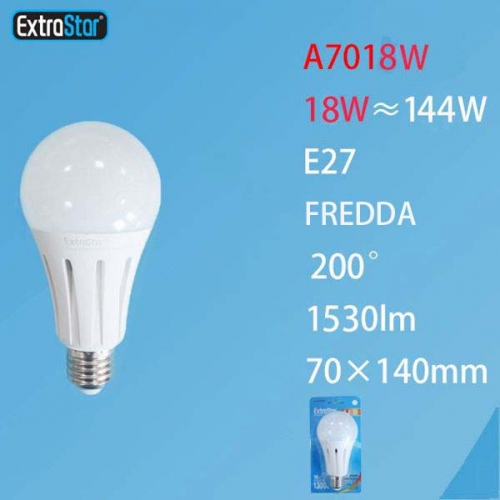 Lampadina LED E27 18W 1450LM luce fredda