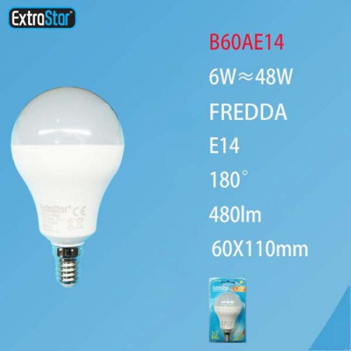 Lampadina LED E14 6W 480LM luce fredda