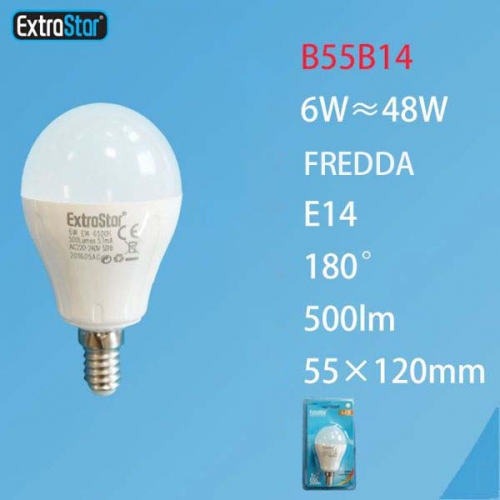 Lampadina LED E14 6W 500LM luce fredda