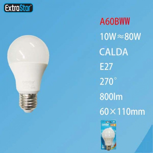 Lampadina LED E27 10W 800LM luce calda