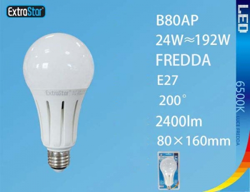 Lampadina LED E27 24W 2400LM luce fredda