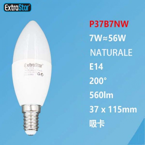 Lampadina LED E14 7W 560LM luce naturale