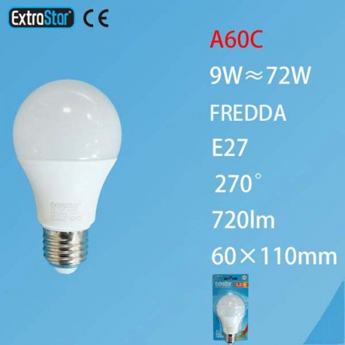 Lampadina LED E27 9W 720LM luce fredda