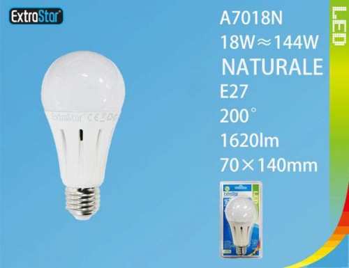 Lampadina LED E27 18W 1450LM luce naturale