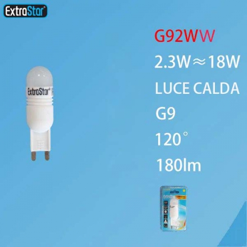 Lampadina LED G9 6SMD 2W luce calda
