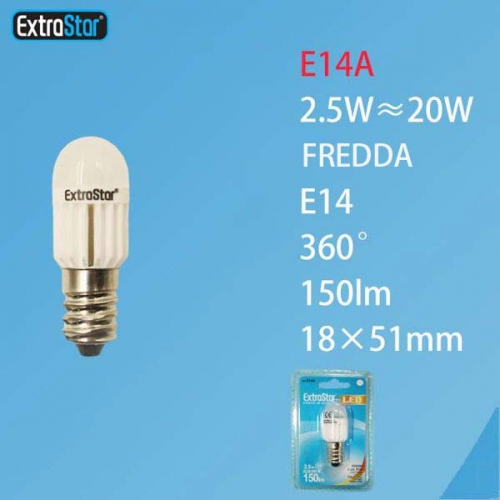 Lampadina LED E14 2.5W 150LM luce fredda