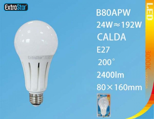 Lampadina LED E27 24W 2400LM luce calda