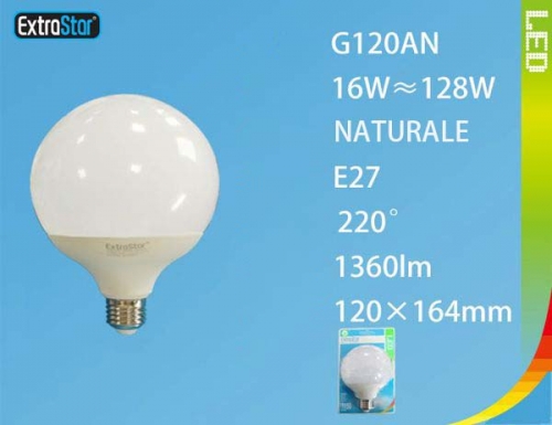 Lampada LED E27 16W 1360LM luce naturale