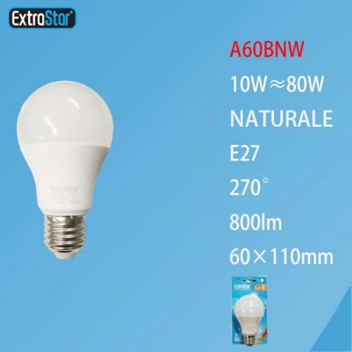 Lampadina LED E27 10W 800LM luce naturale