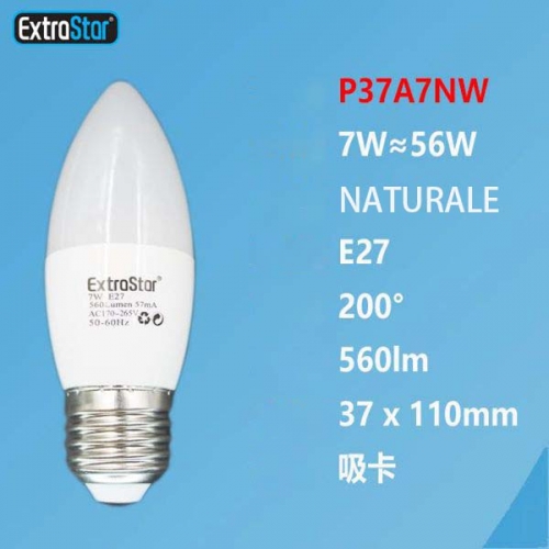 Lampadina LED E27 7W 560LM luce naturale