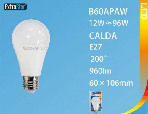 Lampadina LED E27 12W 960LM luce calda