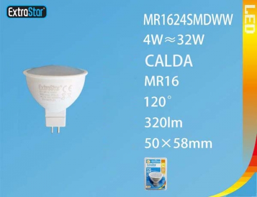 Lampadina LED MR16 4W 320LM luce calda