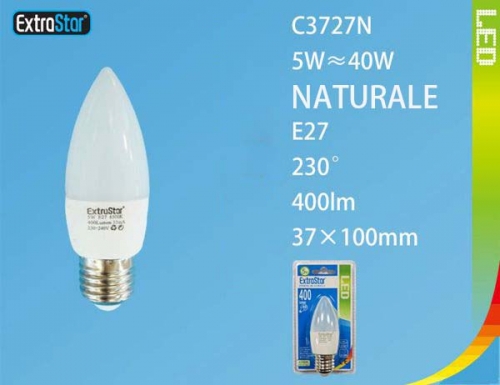 Lampadina LED E27 5W 400LM luce naturale
