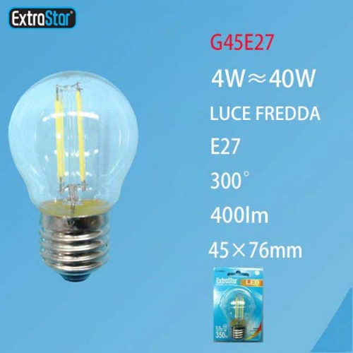 Lampadina LED E27 4W 400LM 45x76mm