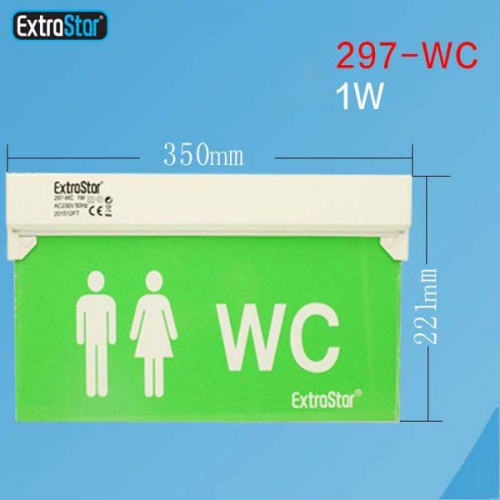 Indicazione di WC 1W autonomia 4 ore ca