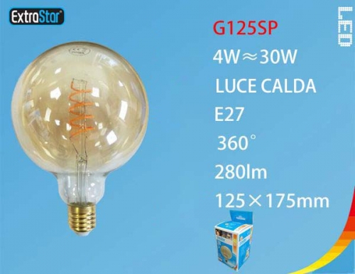 Lampadina LED E27 4W 360LM 125x175mm luce calda