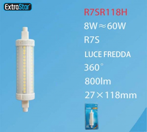 Lampadina LED R7S SMD 8W 800LM 118mm