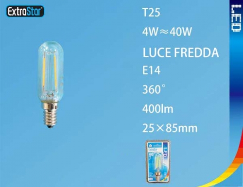 Lampadina LED E14 4W 400LM 25x85mm