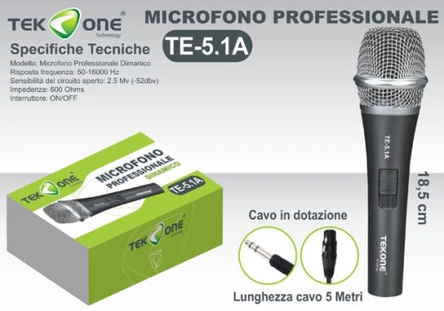 Microfono professionale dinamico te5.1a