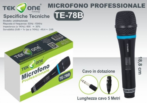 Microfono professionale te78b