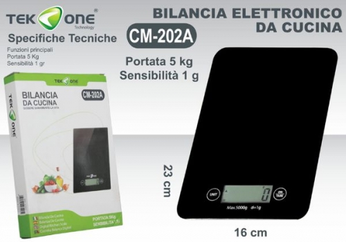 Bilancia da cucina digitale da 1g a 5kg