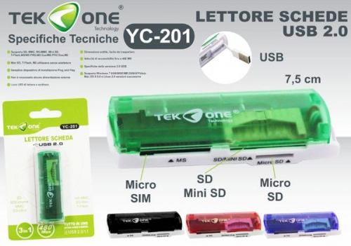 Lettore schede usb 2.0