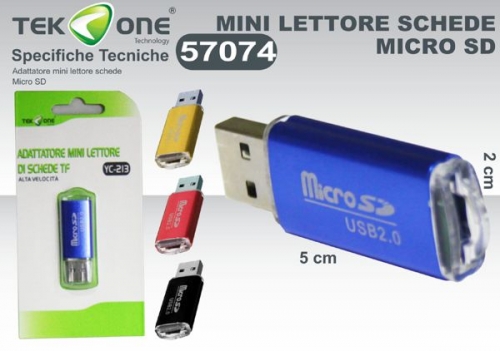 Mini lettore schede micro  sd