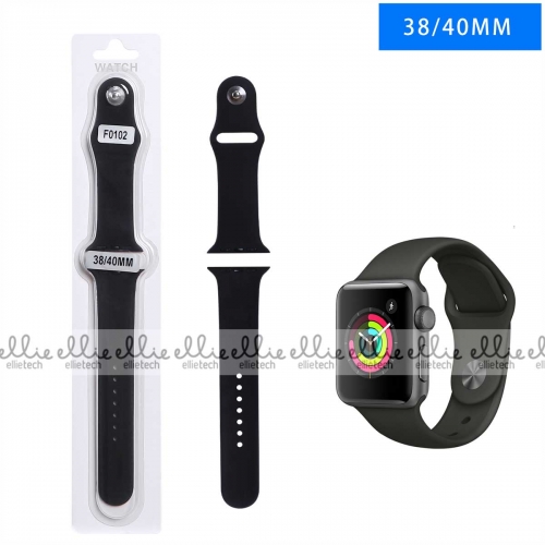 Cinturino per orologi in silicone per Apple Watch serie 5/4/3/2 38-40MM e 40-42MM F0102