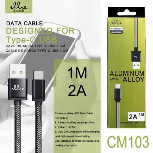 Cavo designato per Type-c alluminio 1m 2A CM103